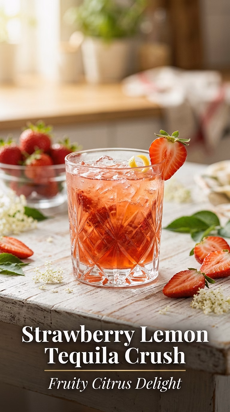 Strawberry Lemon Tequila Crush