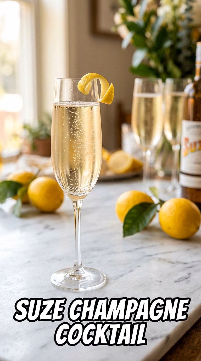 Suze Champagne Cocktail
