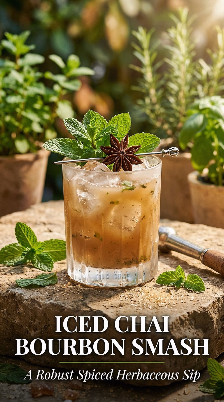The Iced Chai Bourbon Smash