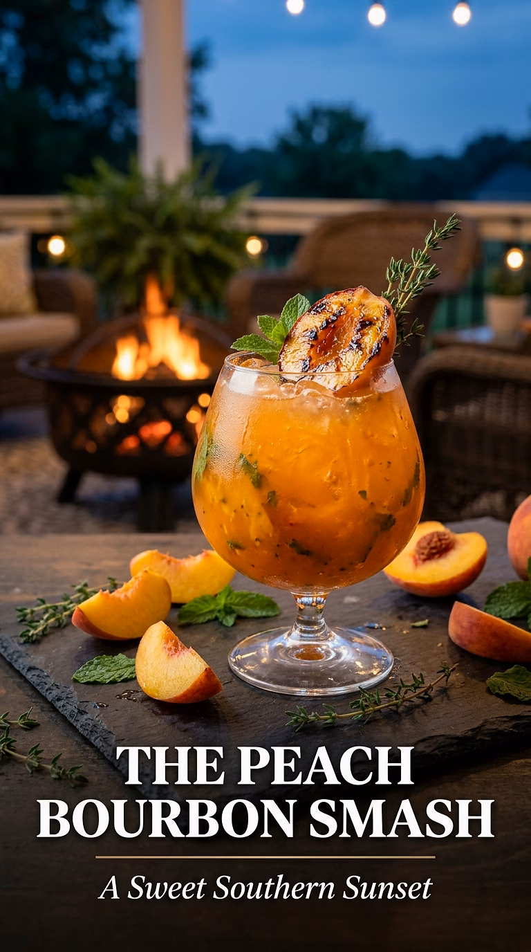 The Peach Bourbon Smash