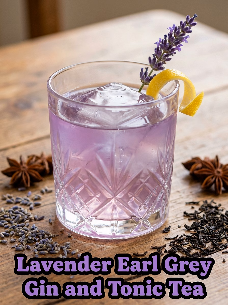 Lavender Earl Grey Gin and Tonic Tea