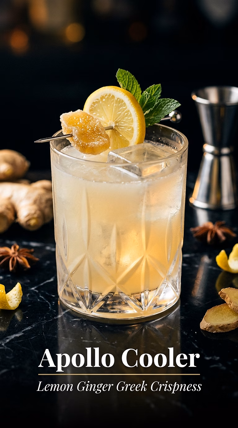 Apollo Cooler (Lemon Ginger Ouzo)
