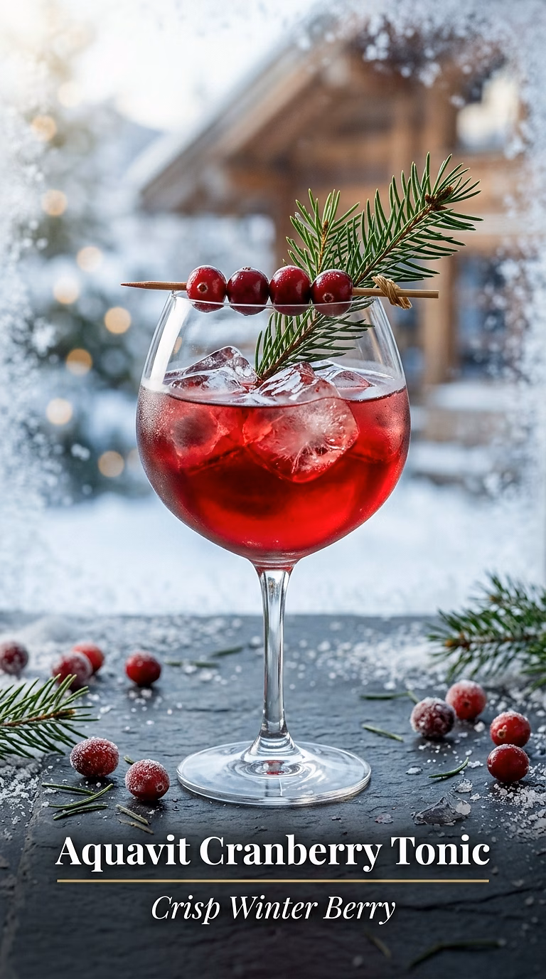 Aquavit Cranberry Tonic