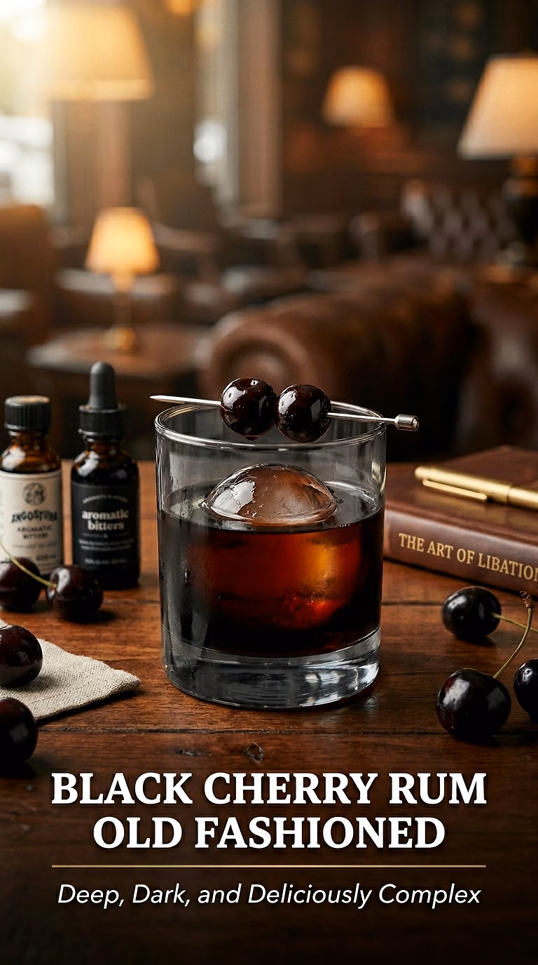 Black Cherry Rum Old Fashioned