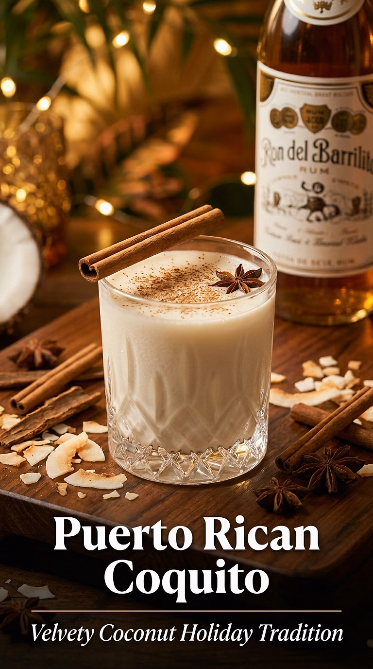 Coquito (Puerto Rican Coconut Eggnog)
