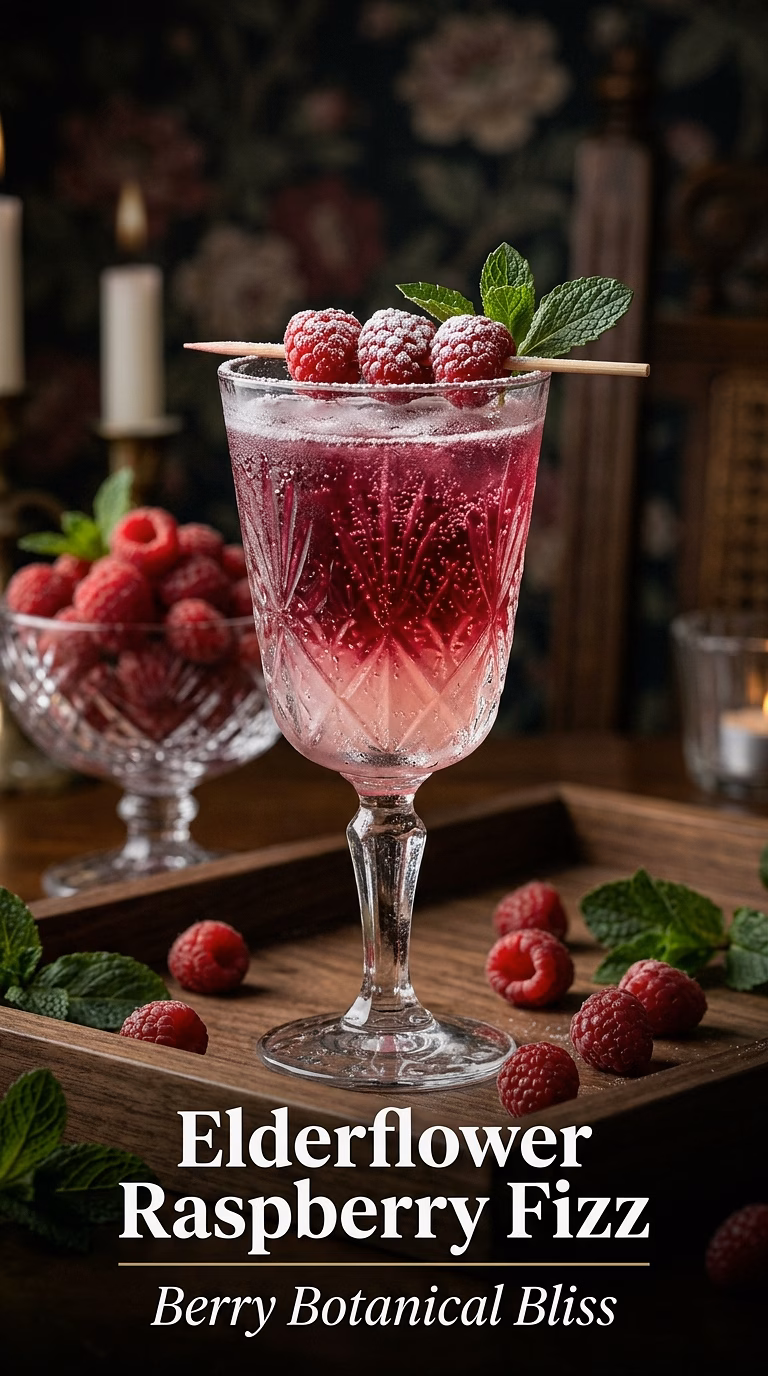 Elderflower Raspberry Fizz
