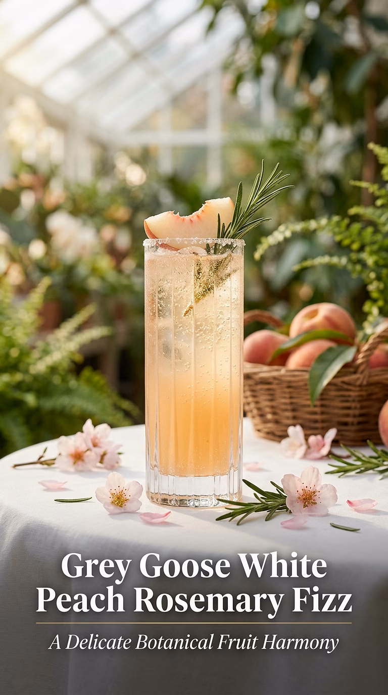 Grey Goose White Peach Rosemary Fizz