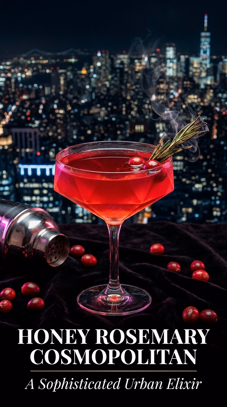 Honey Rosemary Cosmopolitan