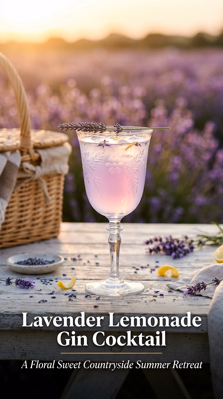 Lavender Lemonade Gin Cocktail
