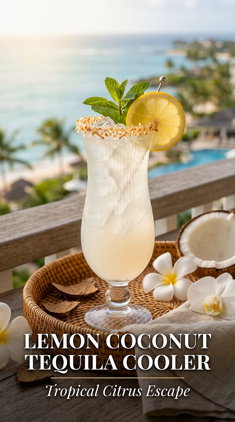 Lemon Coconut Tequila Cooler