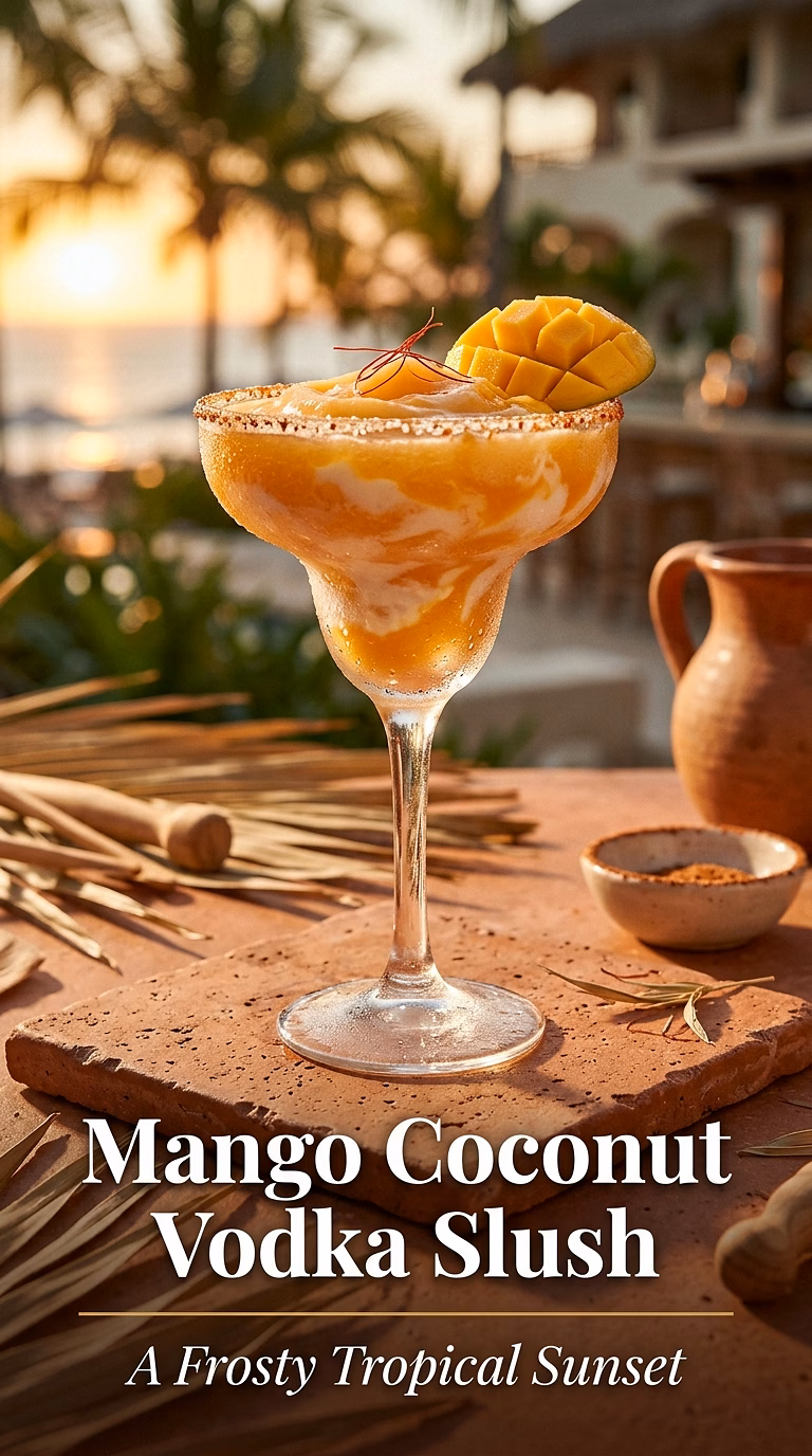 Mango Coconut Vodka Slush