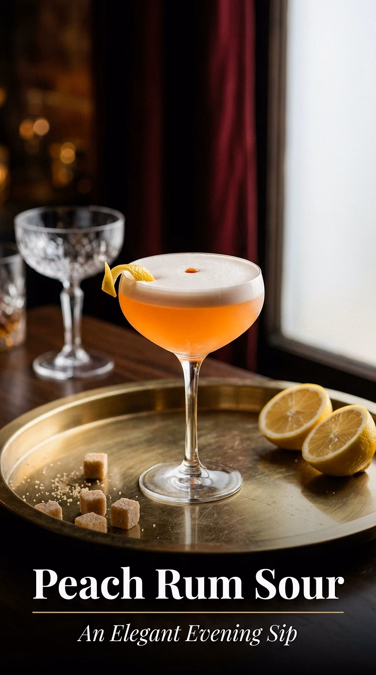 Peach Rum Sour