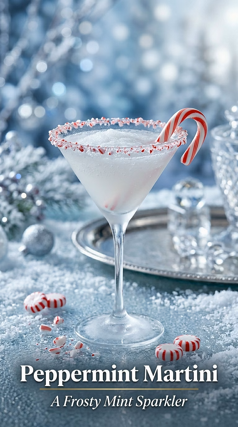 Peppermint Champagne Martini