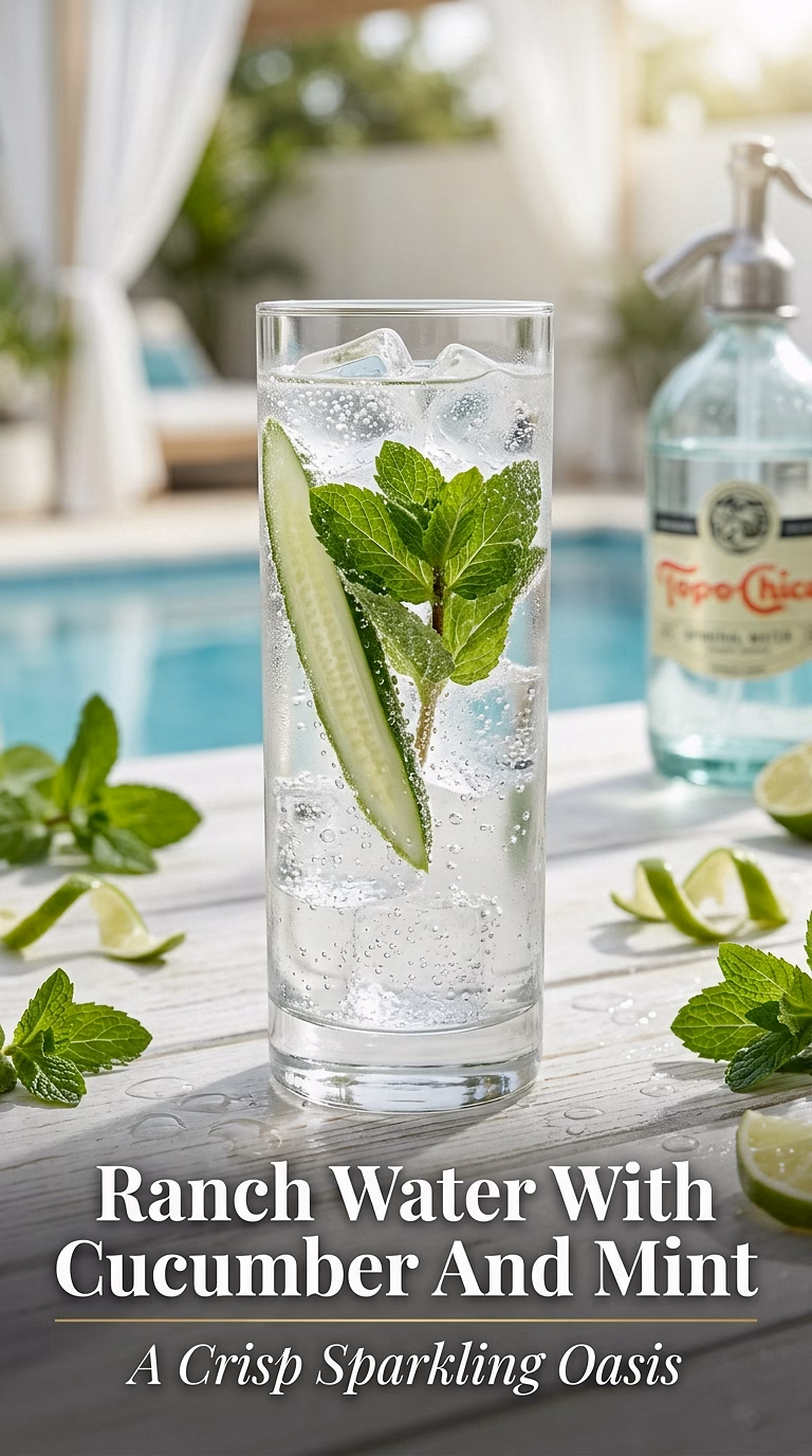 Ranch Water With Cucumber And Mint