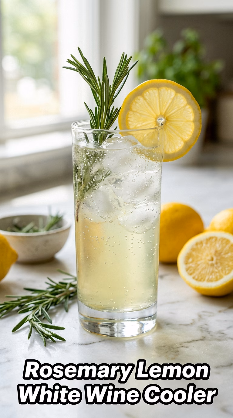 Rosemary Lemon White Wine Cooler