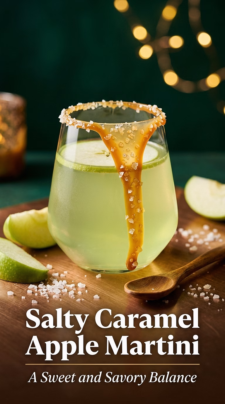 Salty Caramel Apple Martini