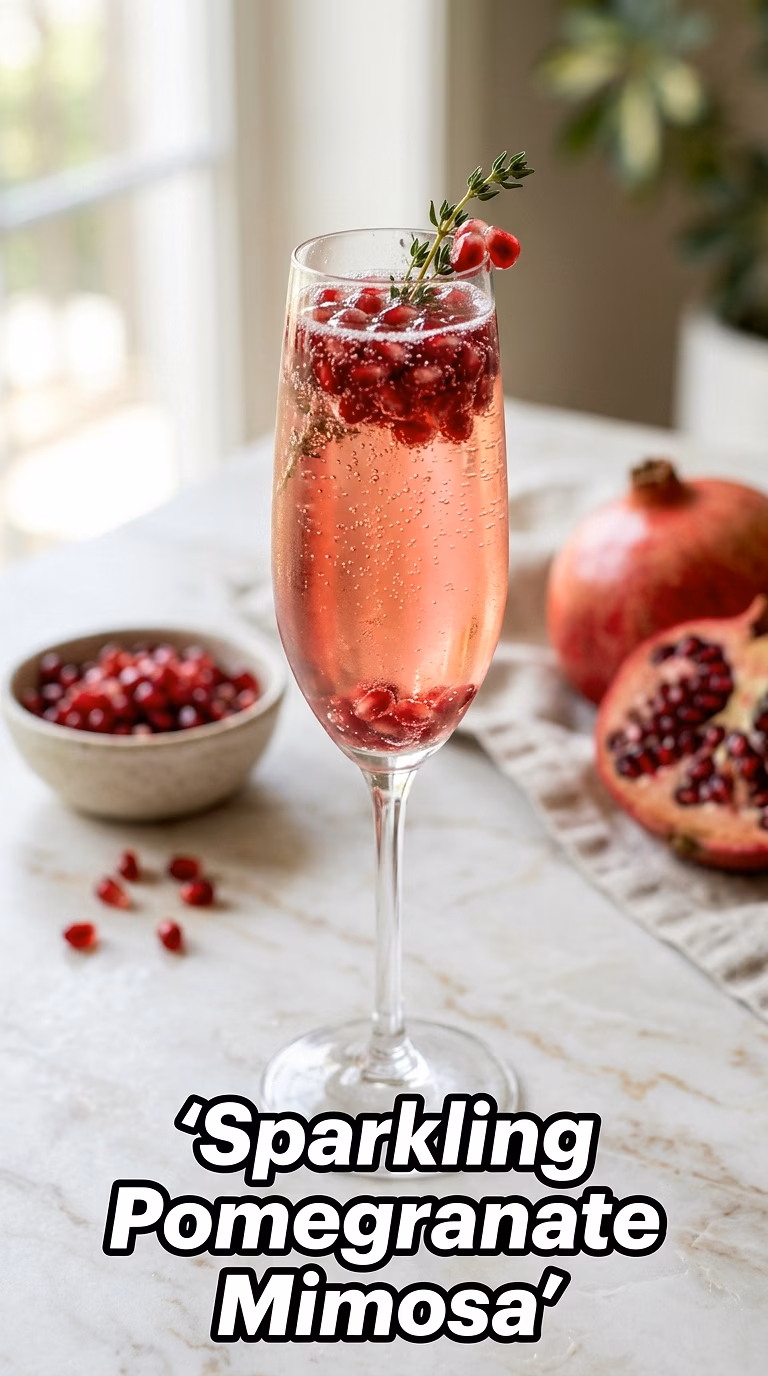 Sparkling Pomegranate Mimosa