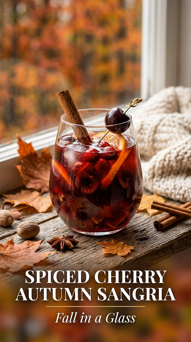 Spiced Cherry Autumn Sangria