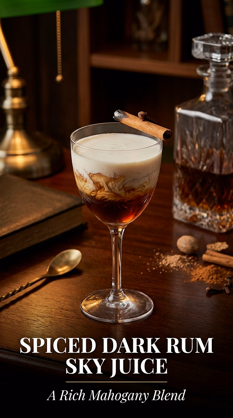 Spiced Dark Rum Sky Juice