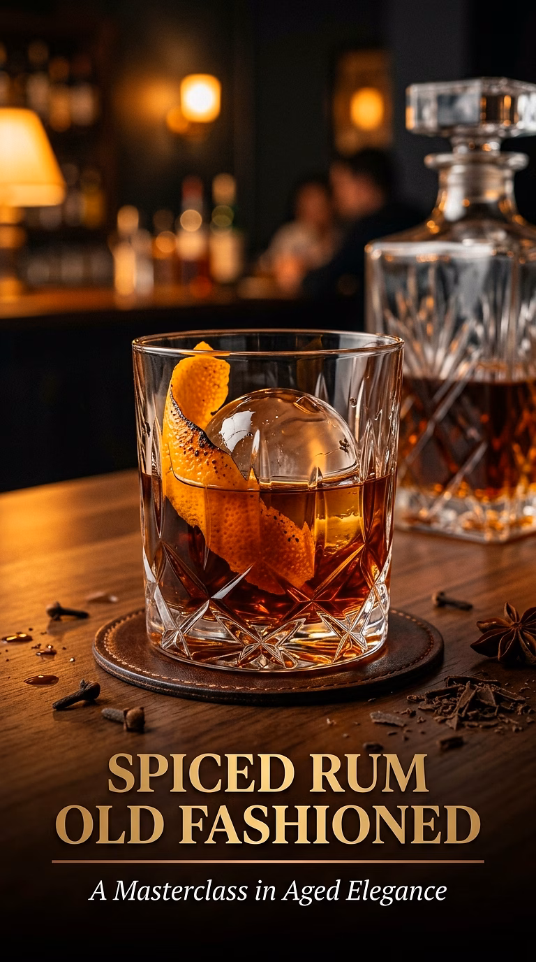 Spiced Rum Old Fashioned
