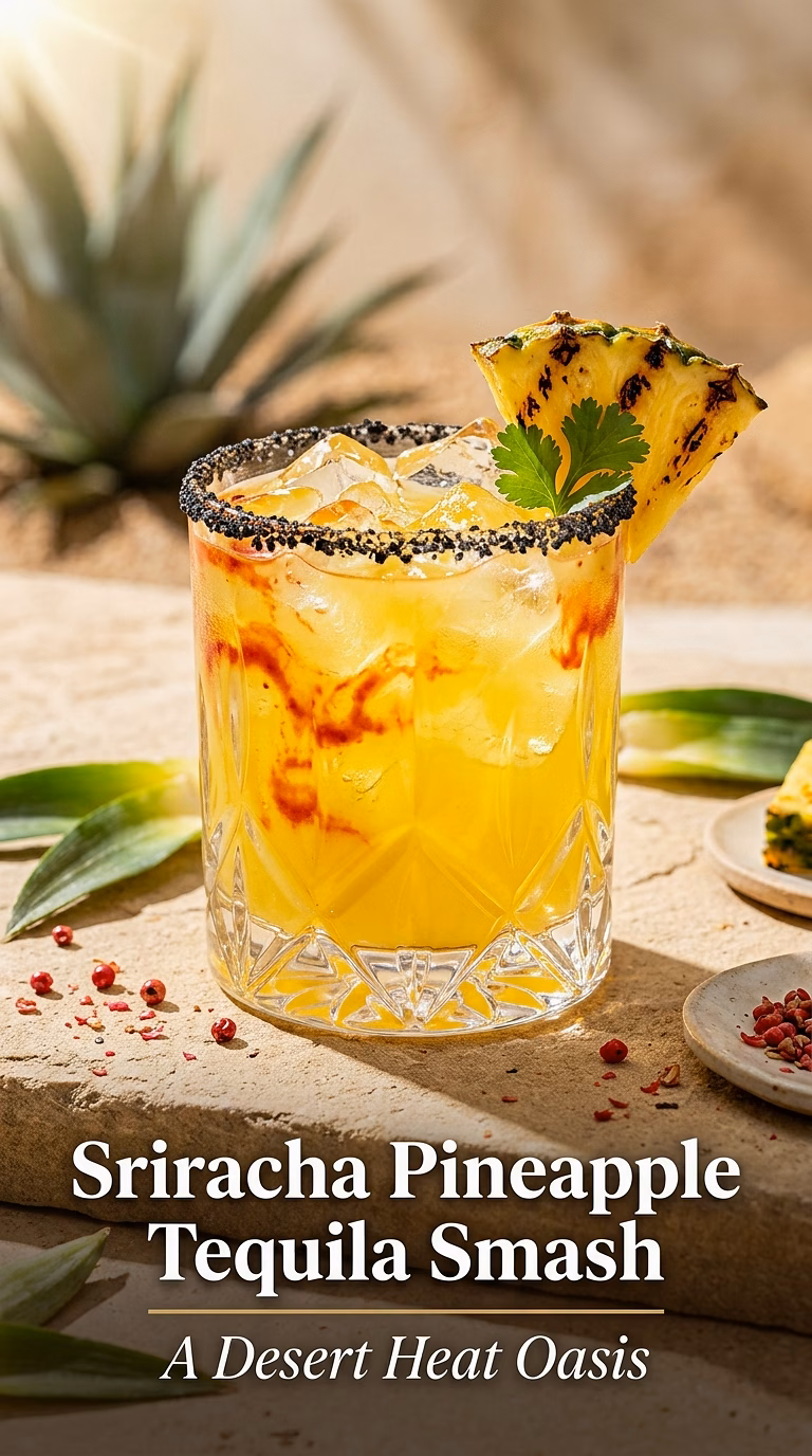 Sriracha Pineapple Tequila Smash