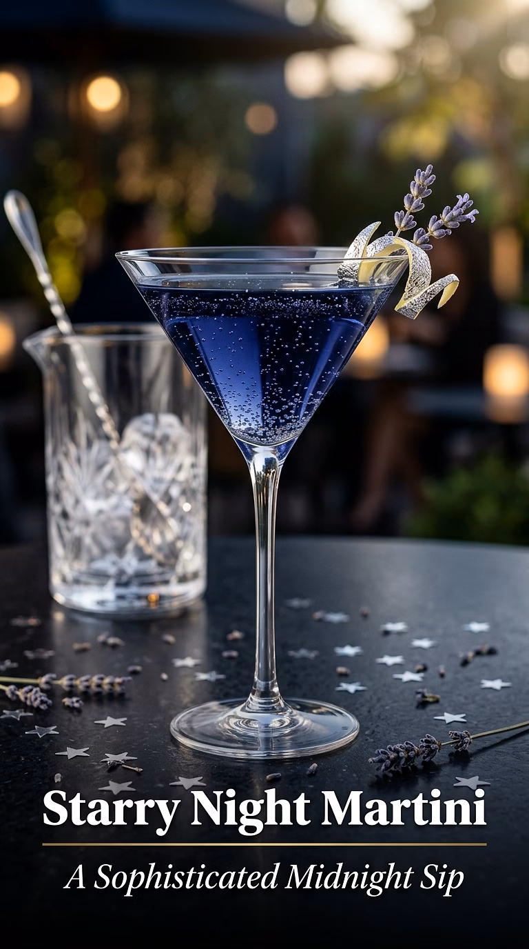 Starry Night Vodka Martini