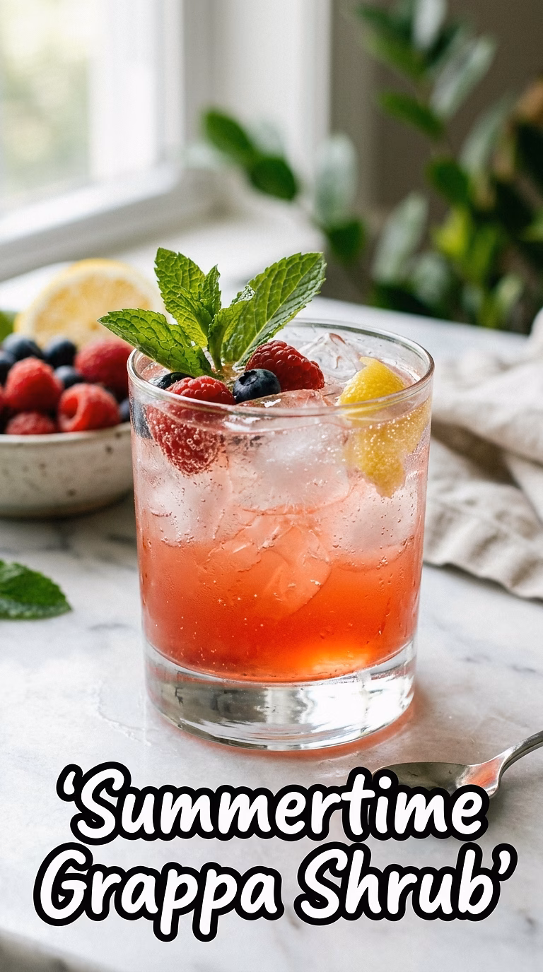 Summertime Grappa Shrub