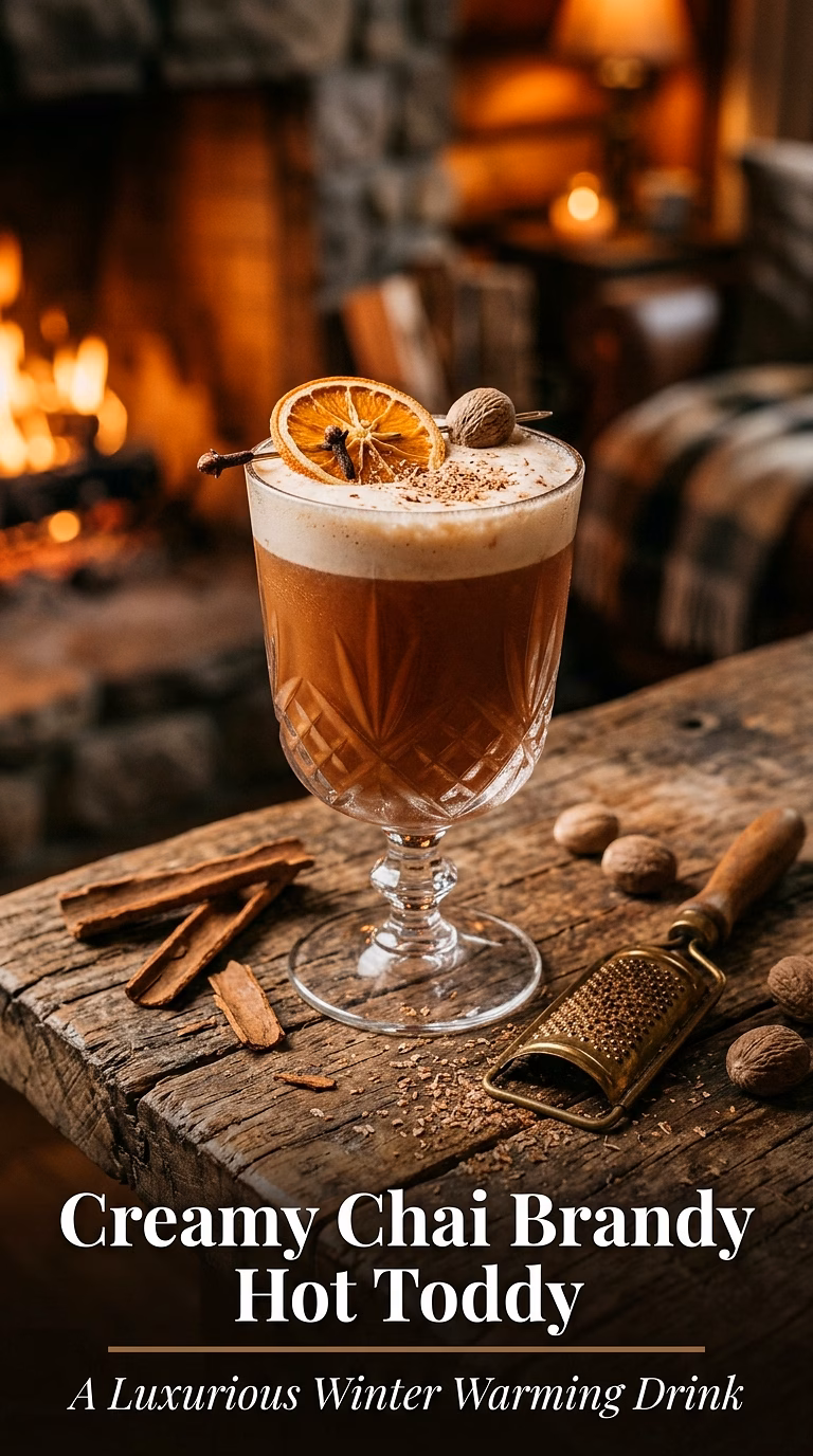 The Creamy Chai Brandy Hot Toddy