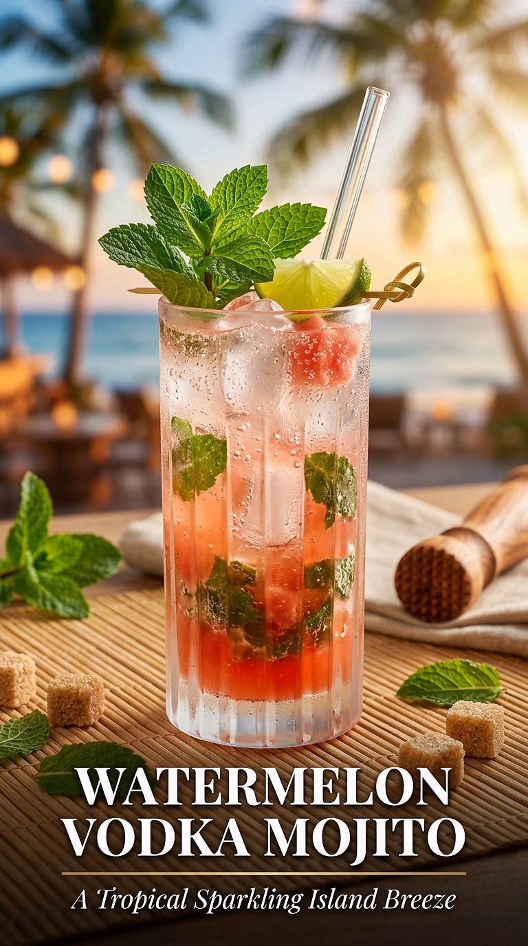 Watermelon Vodka Mojito