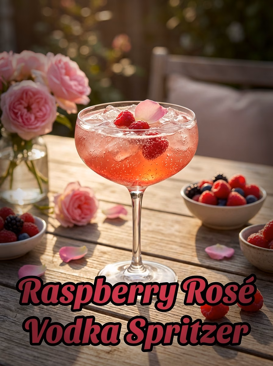 Raspberry Rosé Vodka Spritzer