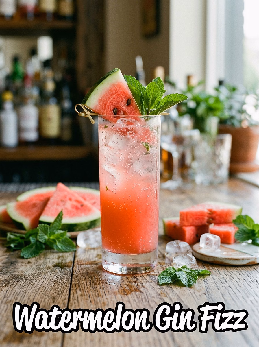Watermelon Gin Fizz