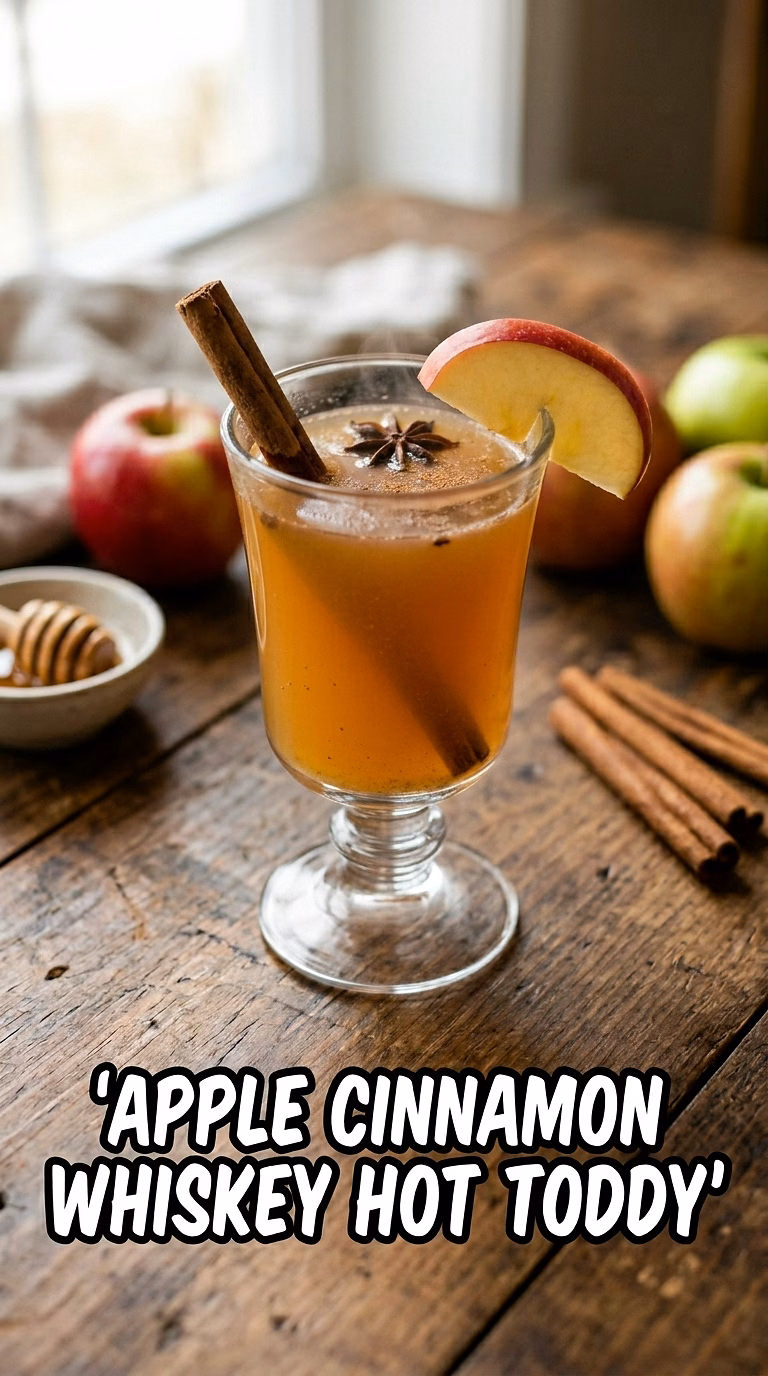 Apple Cinnamon Whiskey Hot Toddy