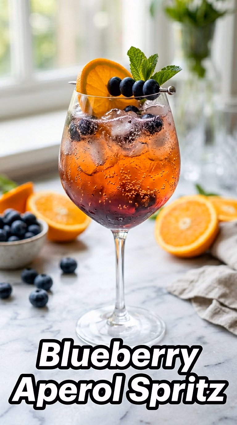 Blueberry Aperol Spritz