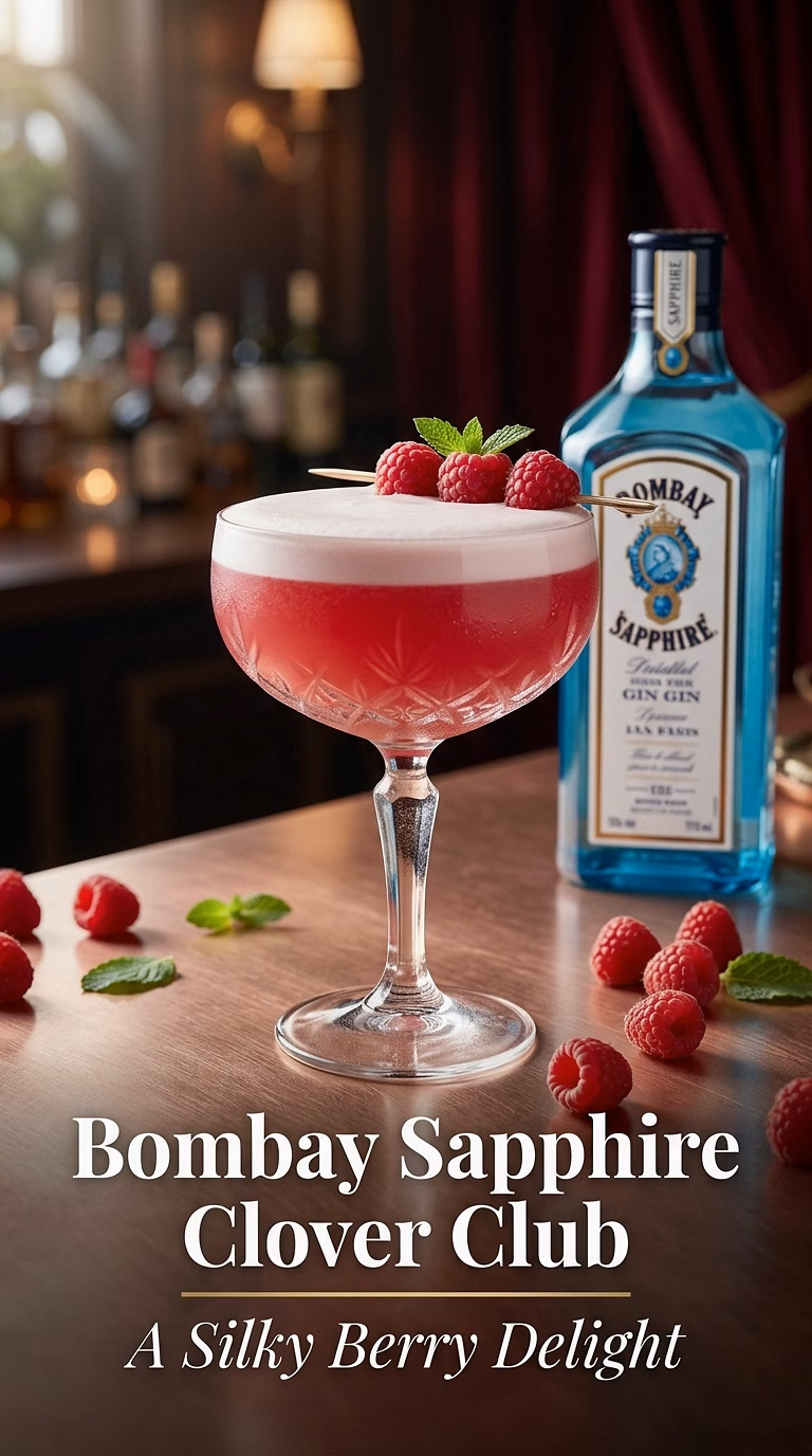 Bombay Sapphire Clover Club