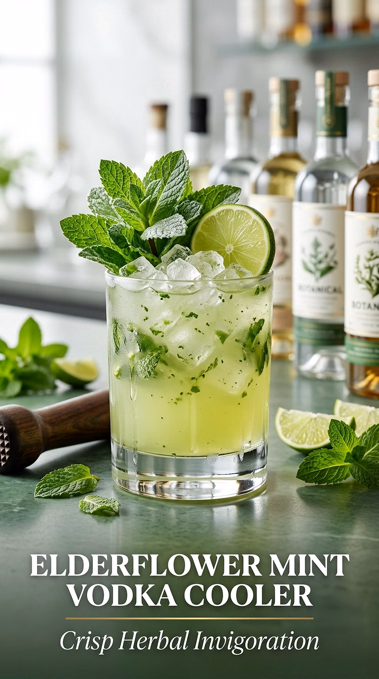 Elderflower Mint Vodka Cooler