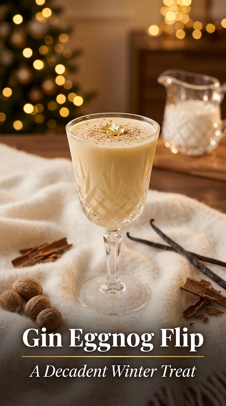 Gin Eggnog Flip