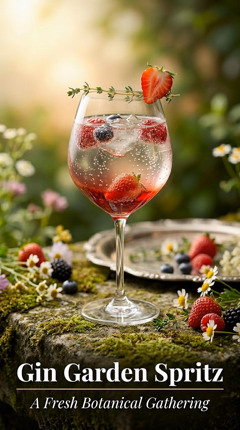 Gin and Berry Garden Spritz