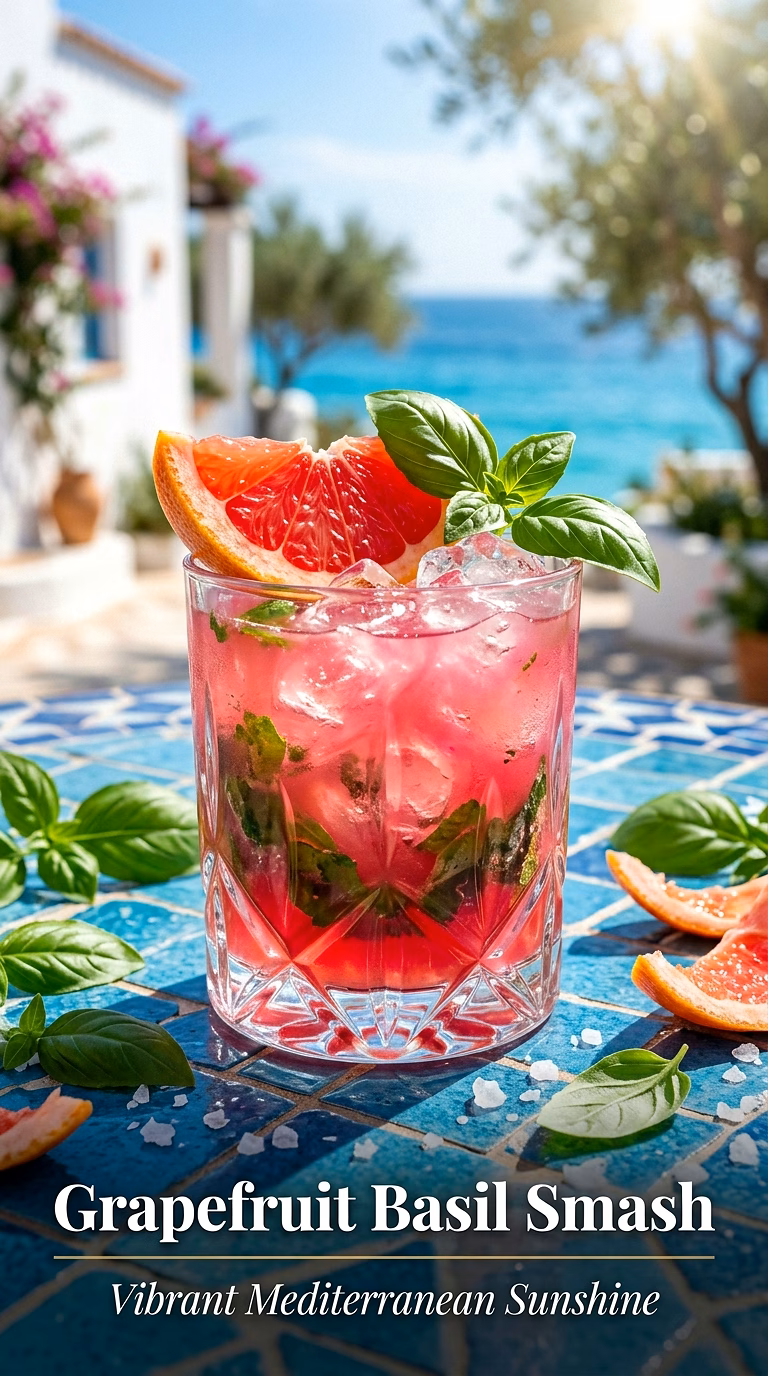 Grapefruit Basil Smash