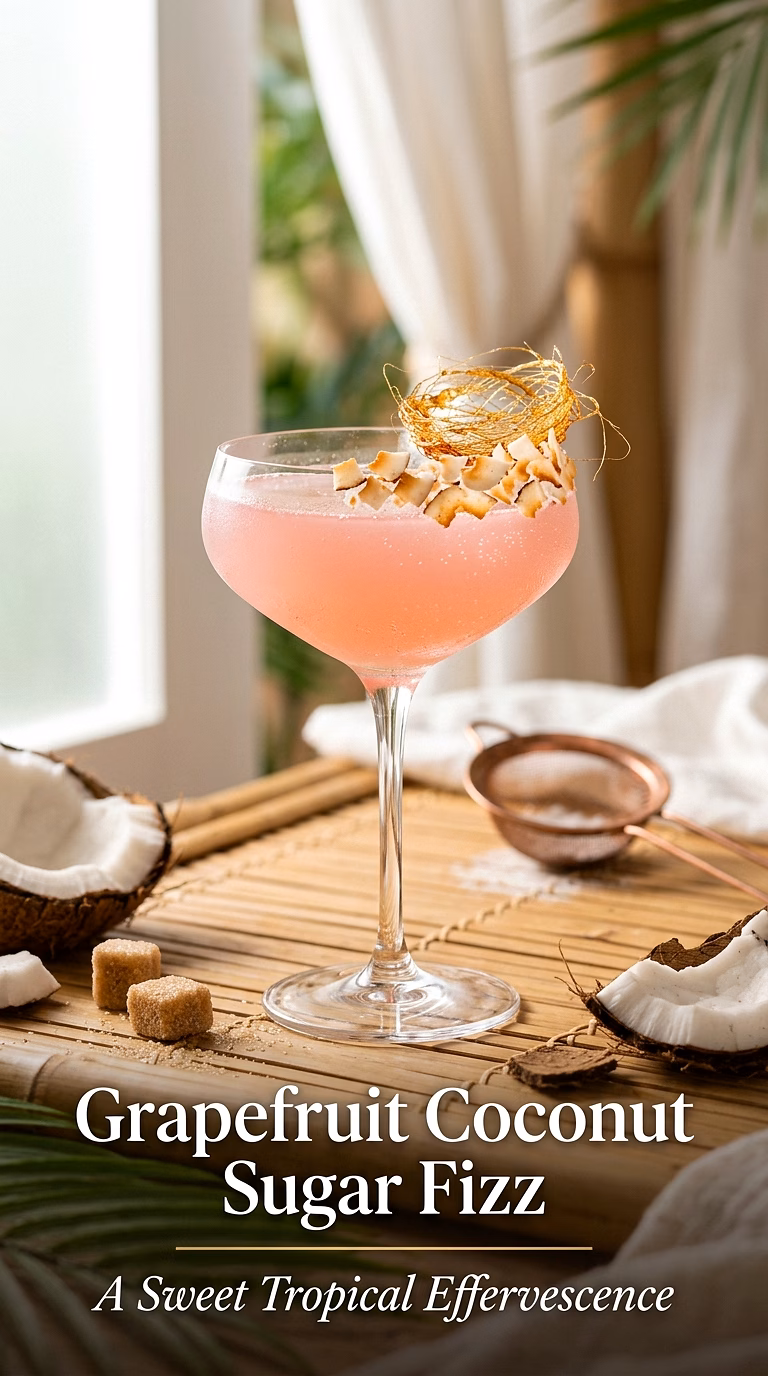 Grapefruit Coconut Sugar Fizz