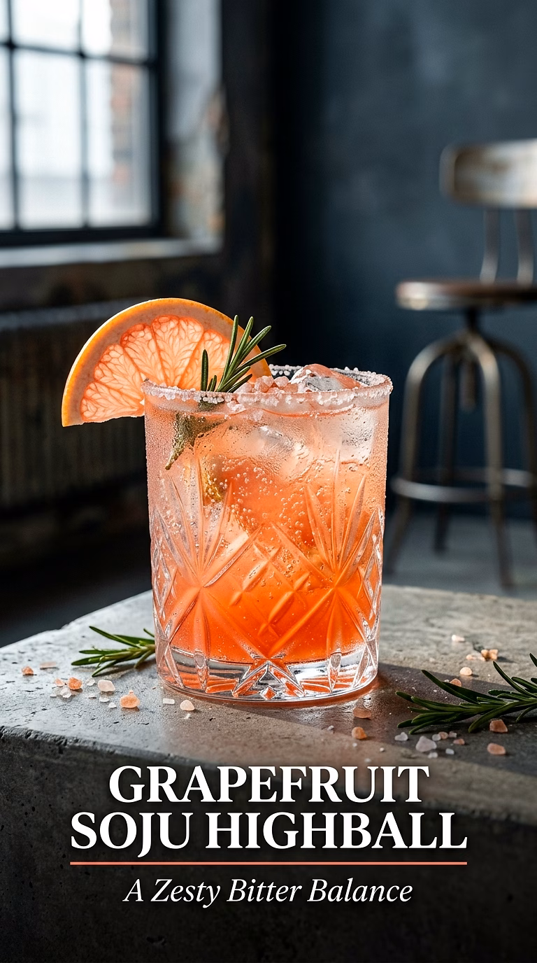 Grapefruit Soju Highball