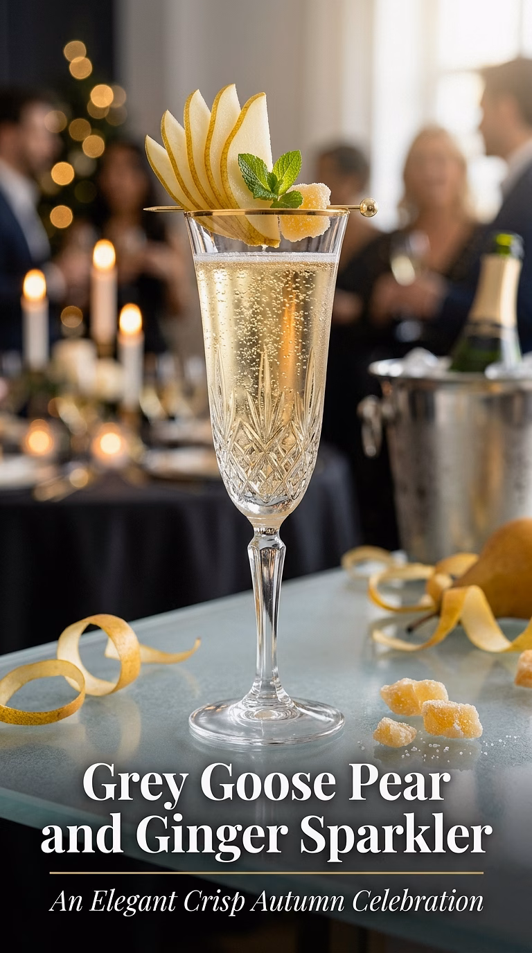 Grey Goose Pear and Ginger Sparkler