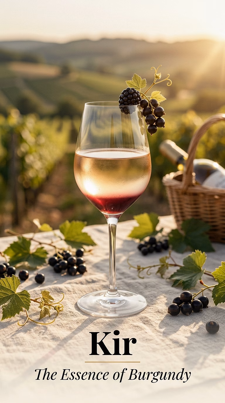 Kir (White Wine and Cassis)