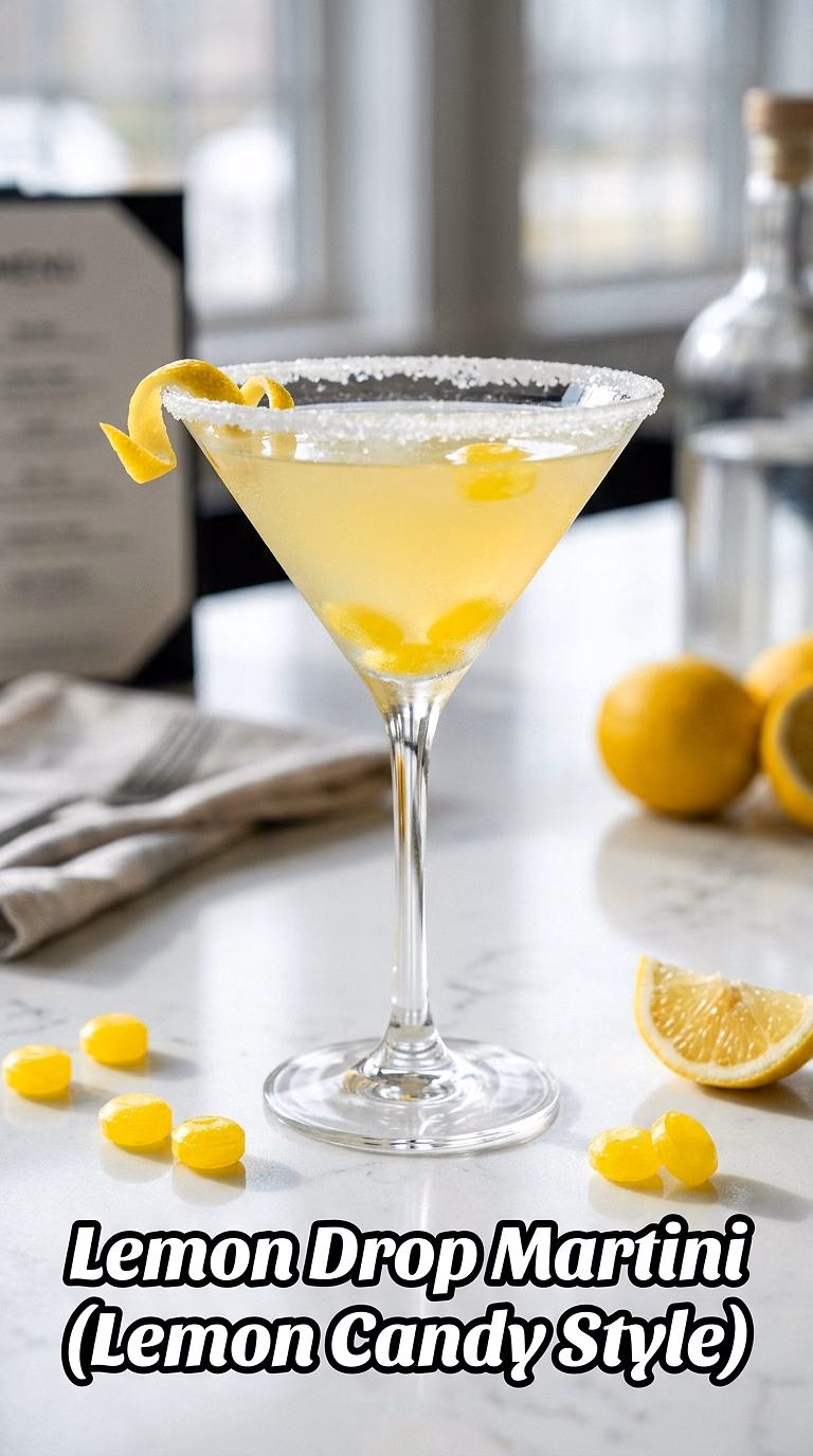 Lemon Drop Martini (Lemon Candy Style)