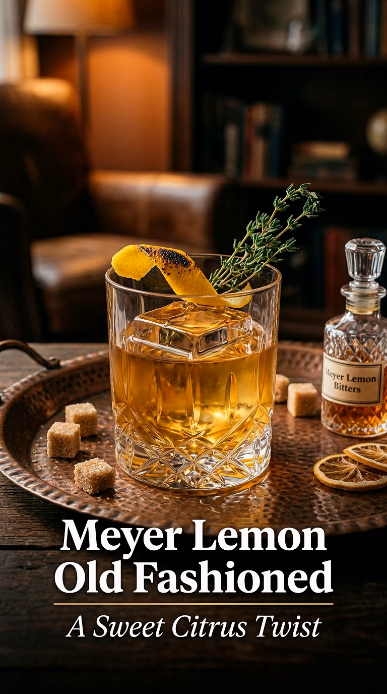 Meyer Lemon Old Fashioned