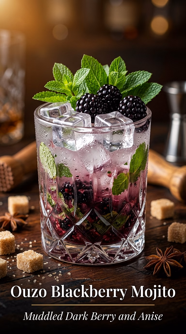 Ouzo Blackberry Mojito