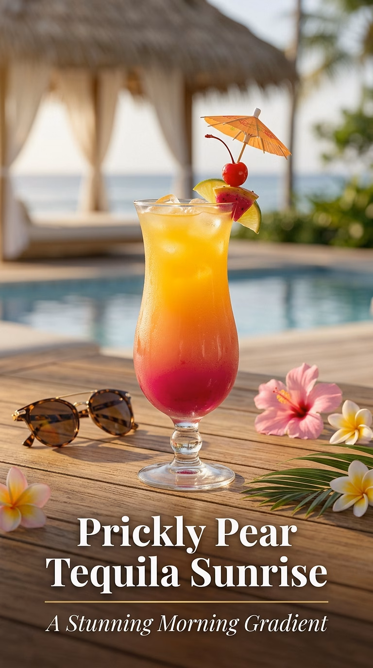 Prickly Pear Tequila Sunrise