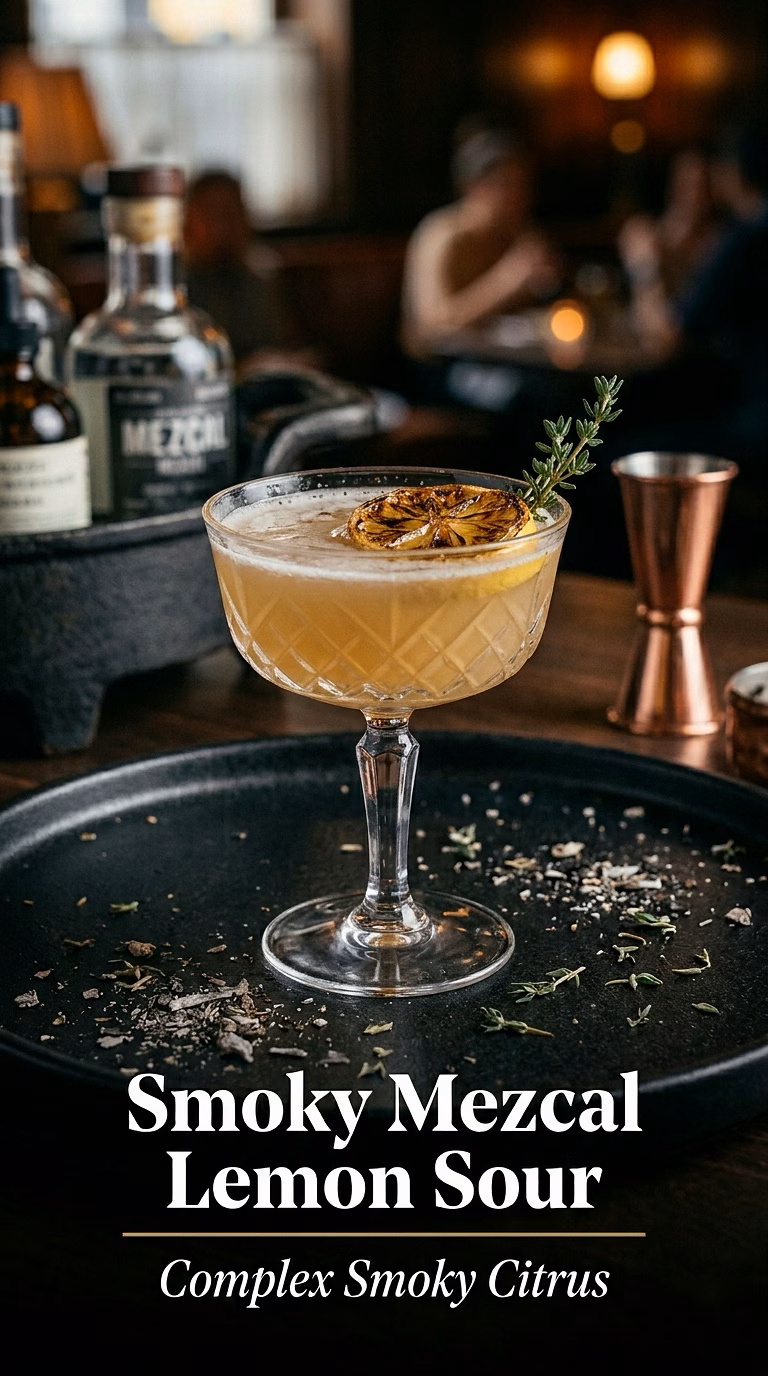 Smoky Mezcal Lemon Sour