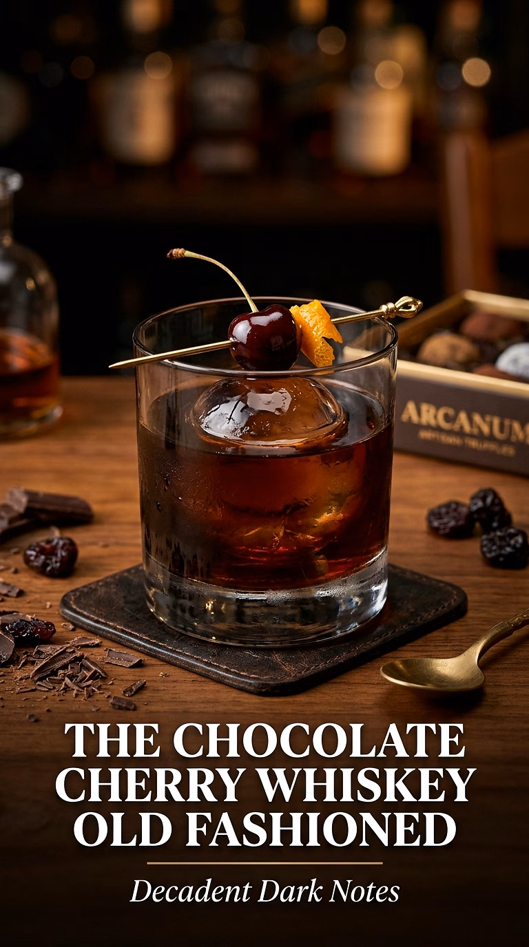 The Chocolate Cherry Whiskey Old Fashioned