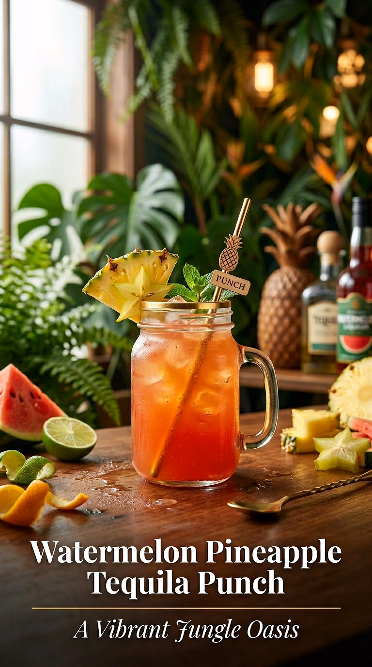 Watermelon Pineapple Tequila Punch