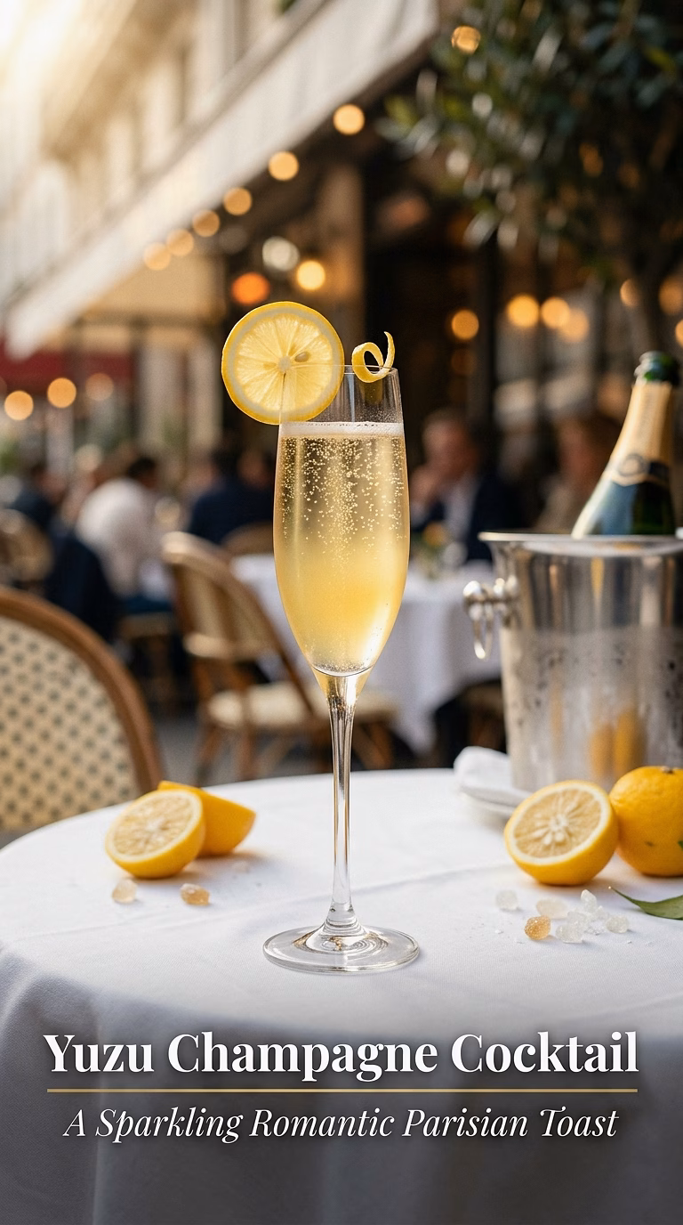 Yuzu Champagne Cocktail